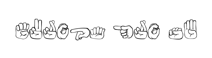 Fingerspelling  Free Fonts Download
