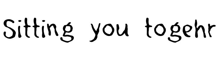 Sitting%2Byou%2Btogehr Talk to the hand Font
