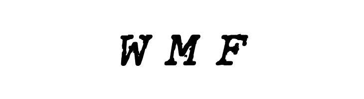 RoughTypewriter-BoldItalic  Free Fonts Download