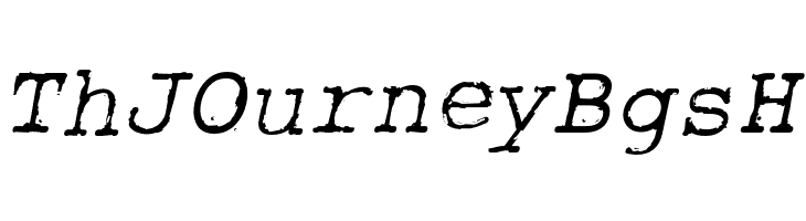 RoughTypewriter-Italic  Free Fonts Download