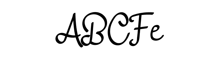 ABCFe adelitha demo Regular Font