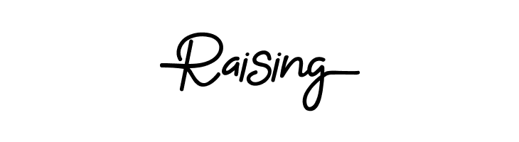 Raising Gabuek Script Font