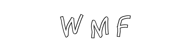 Squared Hand Outline  Free Fonts Download