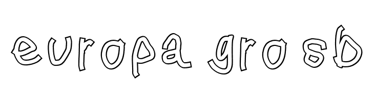 Squared Hand Outline  Free Fonts Download