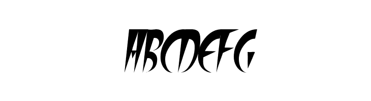 FangsSCapsSSK Italic  Free Fonts Download