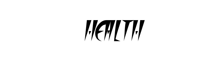 FangsSCapsSSK Italic  Free Fonts Download