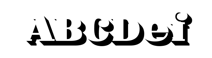 Fat Flamingo5 Shadow  Free Fonts Download