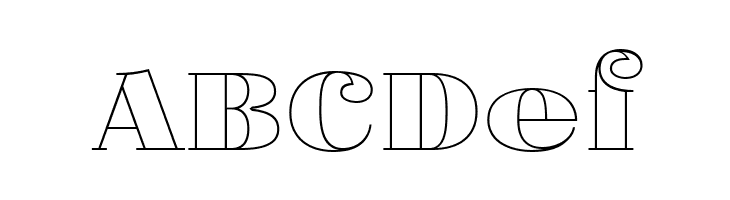 Fat Flamingo5 Outline  Free Fonts Download