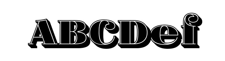 Fat Flamingo5 Side Fill  Free Fonts Download