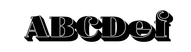 Fat Flamingo5 Shadow Fill  Free Fonts Download