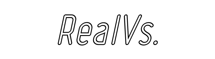 Ruler Outline Italic  Free Fonts Download