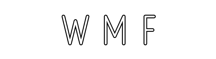 Ruler Outline  Free Fonts Download