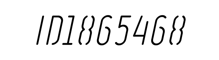 Ruler Stencil Light Italic  Free Fonts Download