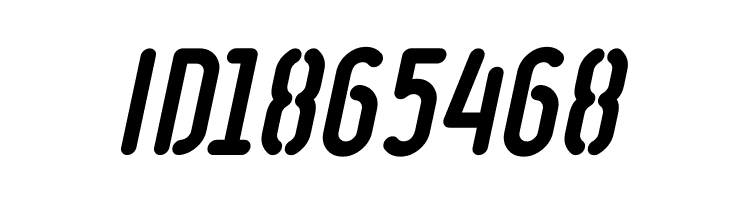 Ruler Stencil Heavy Italic  Free Fonts Download