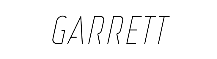 Ruler Stencil Thin Italic  Free Fonts Download