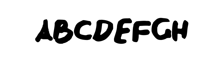 ABCDEFGH Sarcastica Font