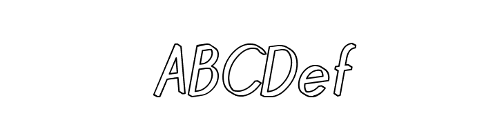 Quincaille Outline Italique  Free Fonts Download