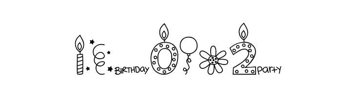 MTF Birthday Bash Doodles  Free Fonts Download