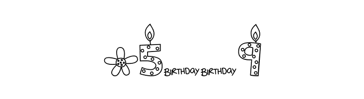 MTF Birthday Bash Doodles  Free Fonts Download