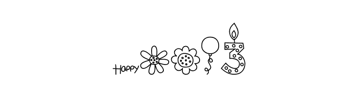 MTF Birthday Bash Doodles  Free Fonts Download