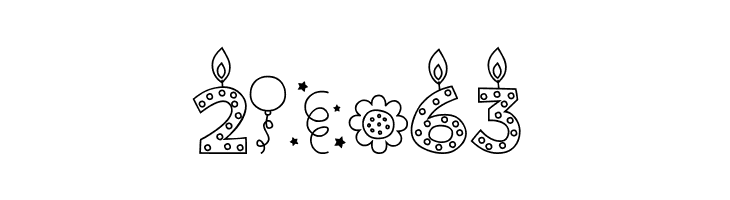 MTF Birthday Bash Doodles  Free Fonts Download