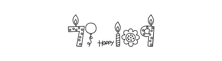 MTF Birthday Bash Doodles  Free Fonts Download