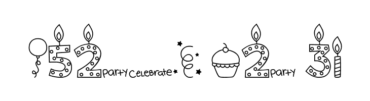 MTF Birthday Bash Doodles  Free Fonts Download