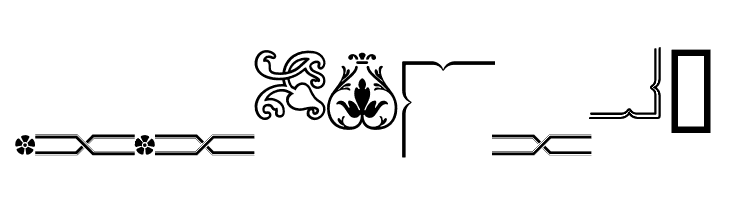 Ornamentos Orlas y Vinetas LGt Regular  Free Fonts Download