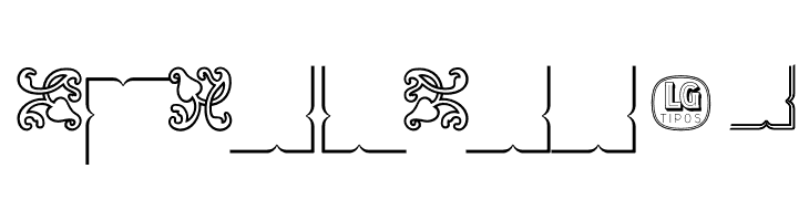 Ornamentos Orlas y Vinetas LGt Regular  Free Fonts Download