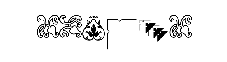 Ornamentos Orlas y Vinetas LGt Regular  Free Fonts Download