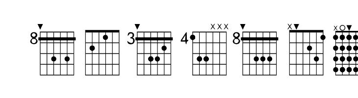 FarHat Chords 1 Regular  Free Fonts Download