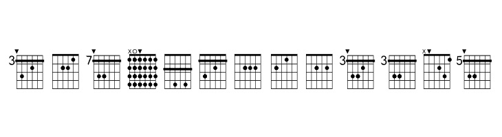 FarHat Chords 1 Regular  Free Fonts Download
