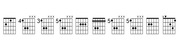 FarHat Chords 1 Regular  Free Fonts Download