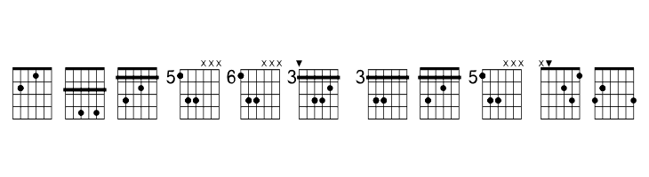 FarHat Chords 1 Regular  Free Fonts Download