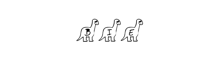 BillyBear Dinosaurs  Free Fonts Download