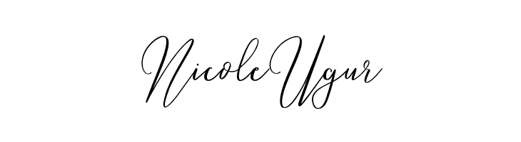 NicoleUgur Love Hewits Font