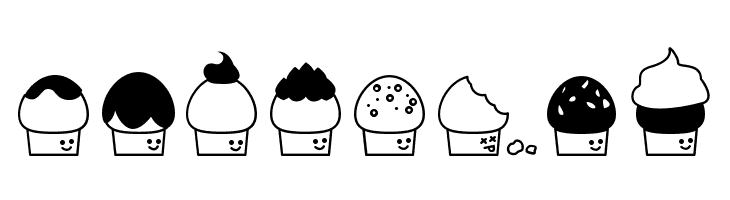 32cupcakes  Free Fonts Download