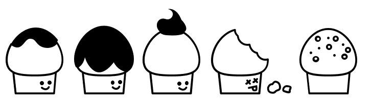 32cupcakes  Free Fonts Download