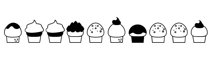 32cupcakes  Free Fonts Download