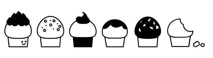 32cupcakes  Free Fonts Download