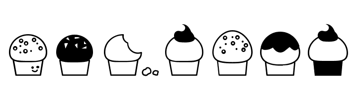 32cupcakes  Free Fonts Download