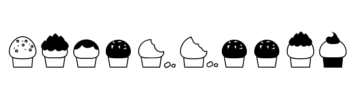 32cupcakes  Free Fonts Download