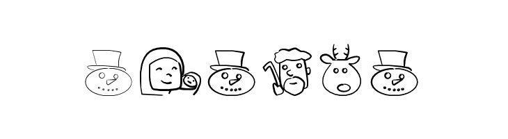 christmaspeopleding  Free Fonts Download