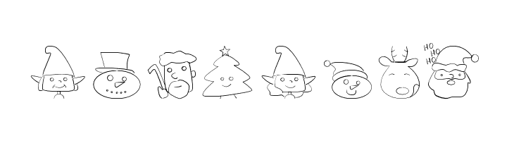 christmaspeopleding  Free Fonts Download