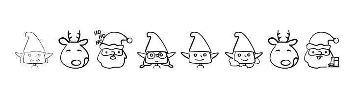 christmaspeopleding  Free Fonts Download