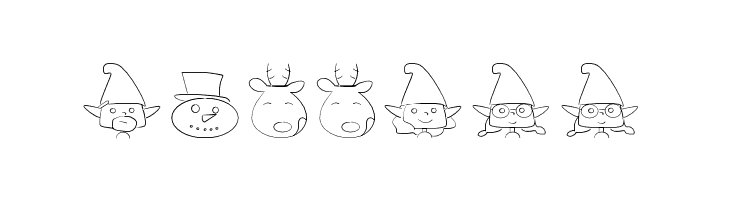 christmaspeopleding  Free Fonts Download