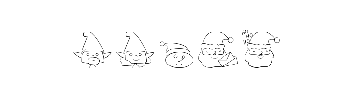 christmaspeopleding  Free Fonts Download