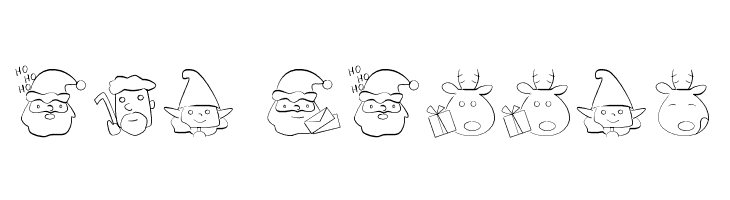 christmaspeopleding  Free Fonts Download