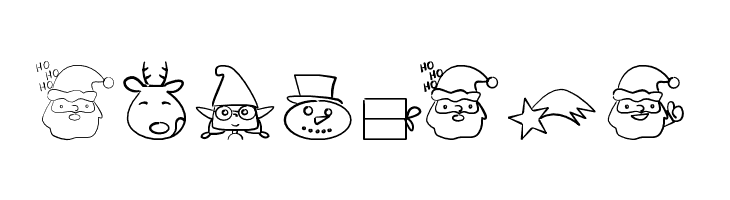 christmaspeopleding  Free Fonts Download
