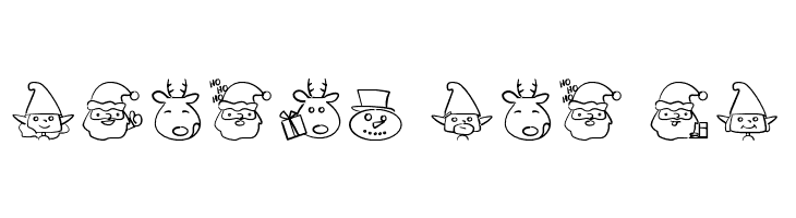 christmaspeopleding  Free Fonts Download